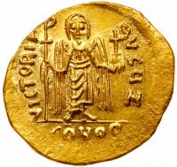 Phocas, 602-610. Gold Solidus (4.48 g) Mint State - 2