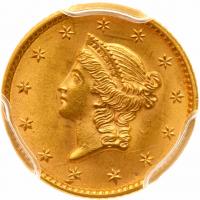 1852 $1 Gold Liberty PCGS MS64