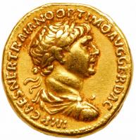 Trajan, AD 98-117. Gold Aureus (7.35g)