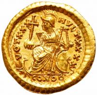 Theodosius II, AD 402-450. Gold Solidus (4.44g) - 2