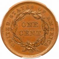 1840 N-7 R3 Large Date PCGS graded MS64 Brown, CAC Approved - 2