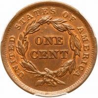 1842 N-2 R1 Small Date PCGS graded MS64 Brown, CAC Approved - 2