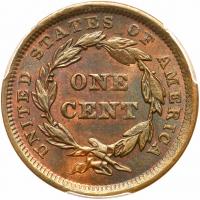 1842 N-7 R3+ Large Date PCGS Genuine UNC Detail Planchet Flaw - 2