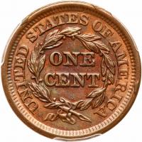 1847 N-3 R3 Repunched Date PCGS graded MS64 Brown - 2