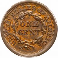 1851 N-45 R4+ PCGS graded MS62 Brown, CAC Approved - 2