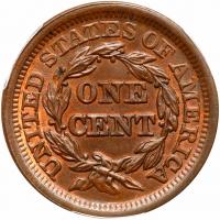 1853 N-9 R2- Repunched Date PCGS graded MS65 Brown, CAC Approved - 2