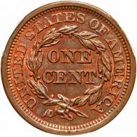 1853 N-12 R1+ PCGS graded MS64 Red & Brown, CAC Approved - 2