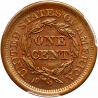 1854 N-7 R2+ PCGS graded MS65 Brown, CAC Approved - 2
