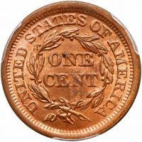 1854 N-17 R1 PCGS graded MS64 Red & Brown, CAC Approved - 2