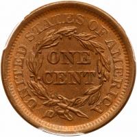 1855 N-3 R1 Upright 55 PCGS graded MS64 Brown - 2
