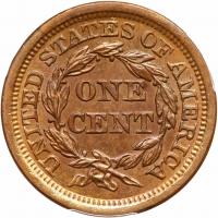 1856 N-18 R1 Italic 5 PCGS graded MS64 Brown - 2