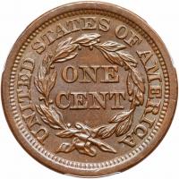 1856 N-19 R2 Italic 5 Repunched 856 PCGS graded MS64 Brown, CAC Approved - 2