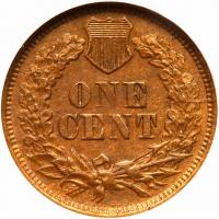 1867 Indian Head 1C NGC MS62 BR - 2