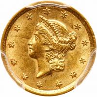 1852 $1 Gold Liberty