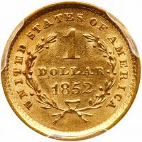 1852 $1 Gold Liberty - 2