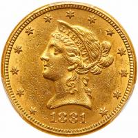 1881 $10 Liberty