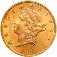 1900 $20 Liberty PCGS MS63