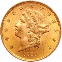 1900 $20 Liberty PCGS MS63