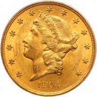 1904 $20 Liberty PCGS MS63