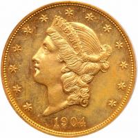 1904 $20 Liberty PCGS MS63