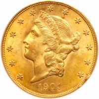 1904 $20 Liberty PCGS MS63