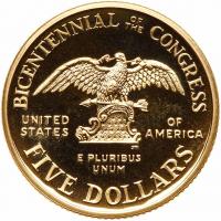 1989-W Congress Bicentennial $5 Gold Gem Proof - 2