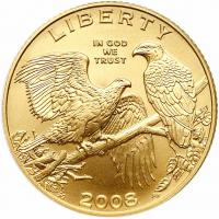 2008-W Bold Eagle $5 Gold Gem Unc