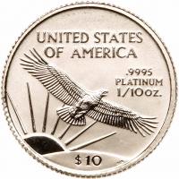 2001 $10 American Platinum Eagle Gem Unc - 2