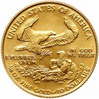 1986 $10 American Gold Eagle Gem Unc - 2