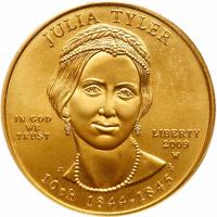 2009-W Julia Tyler $10 Gold Coin PCGS MS69