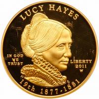 2011-W Lucy Hayes $10 Gold Coin PCGS PF69 DC