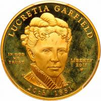 2011-W Lucretia Garfield $10 Gold Coin PCGS PF69 DC