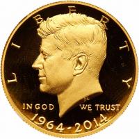 2014-W Kennedy 50th Anniversary Gold Half Dollar NGC PF69 UC