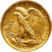 2016-W Walking Liberty Half 100th Anniversary Gold Coin PCGS Specimen 70 - 2