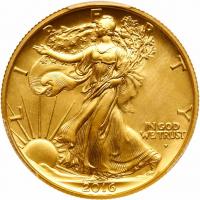 2016-W Walking Liberty Half 100th Anniversary Gold Coin PCGS Specimen 70