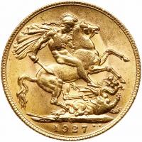 Australia. Sovereign, 1927-SA Brilliant Unc - 2