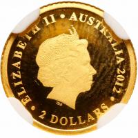 Australia. 2 Dollars, 2012-P NGC PF69 UC - 2