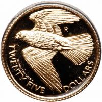 British Virgin Islands. 25 Dollars, 1983 Choice Brilliant Proof