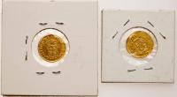 Spain. Pair of Â½ Escudos, 1748-PJ (Seville) and 1788-S C VF Details - 2