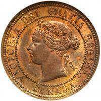 Canada. Cent, 1881-H ANACS MS63 RB