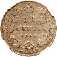 Canada. 50 Cents, 1899 NGC VG8 - 2