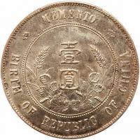 China-Republic. Dollar, ND (1927) PCGS About Unc - 2