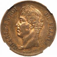 France. 5 Francs, 1827-B (Rouen) NGC EF45