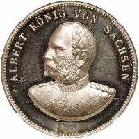 German States: Saxony. Medal, 1898 NGC PF62 UC