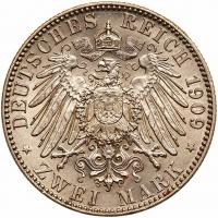 German States: Saxony. 2 Marks,1909 Brilliant Unc - 2