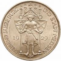 Germany. 3 Reichsmark, 1929-E Unc