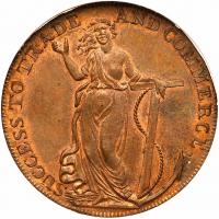 Great Britain. Essex. Conder Halfpenny, 1794 NGC MS63 RB