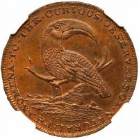 Great Britain. Middlesex. Conder Halfpenny, ND NGC MS63 BR