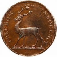 Great Britain. Middlesex. Conder Halfpenny, 1796 PCGS MS63 BR - 2