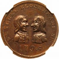 Great Britain. Middlesex. Conder Farthing, 1795 NGC MS62 BR